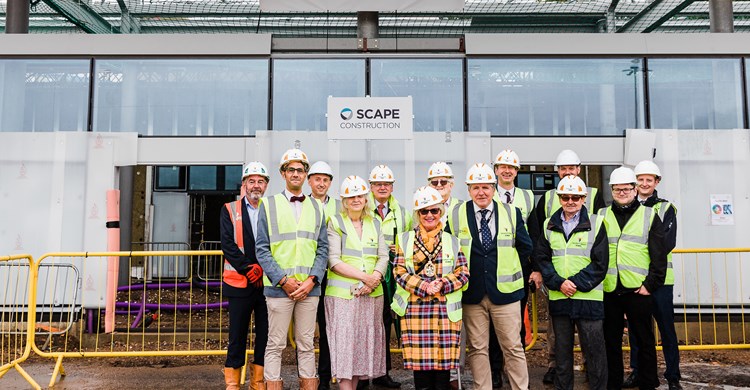 Stevenage Bus Interchange topping out ceremony 