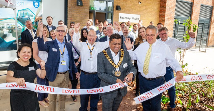 One Town Centre Opening Ribbon cutting